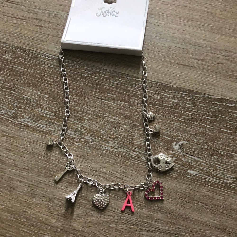 Justice charm necklace